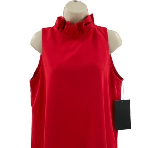 Tuckernuck NEW Blythe Poppy Preppy Bow Sleeveless Mini Dress Cherry Red Size XXS - Picture 6 of 12